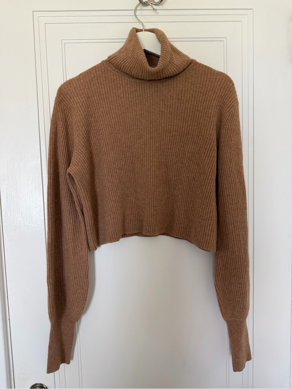 Reformation cropped cashmere turtleneck